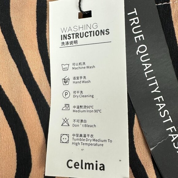 Celmia Collection Womens Zebra Print Maxi Dress Size 5XL Plus Size - Picture 6 of 9